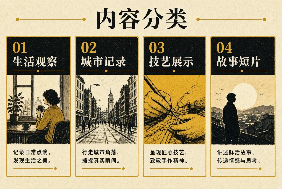 内容分类栏目视觉